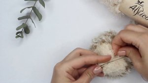 Игрушка ЕЖИК спицами
