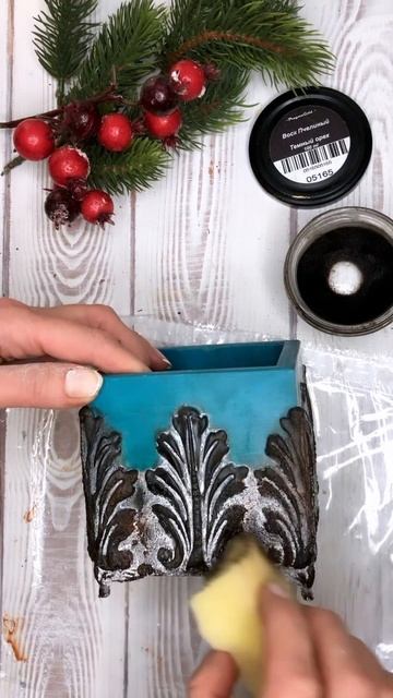 Имитация старения: битум, пудра, воск. Барельеф при по? смотреть онлайн