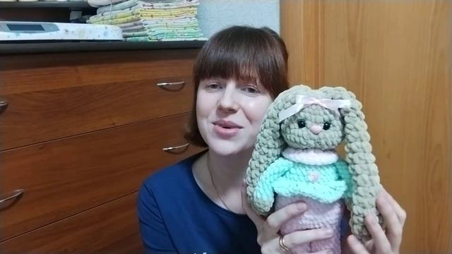 Мои новые игрушки из плюшевой пряжи☺ смотреть онлайн