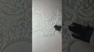 Трафаретная роспись стен. Фактурная штукатурка из Ита