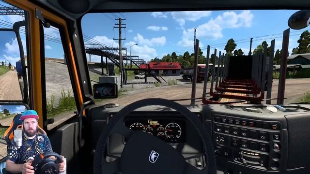 УЛЕТЕЛ с ДОРОГИ НА НОВОМ КАМАЗЕ - Euro Truck Simulator 2 + РУЛЬ CAMMUS C5