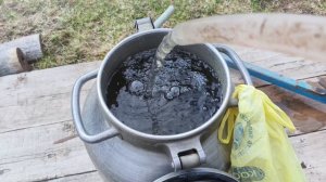 Выпечка из русской печи,субботник продолжается.