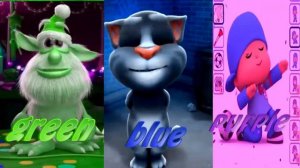 Учим цвета мой говорящий Буба и Покойо и Том My talking Pocoyo learn colors My Booba and Tom