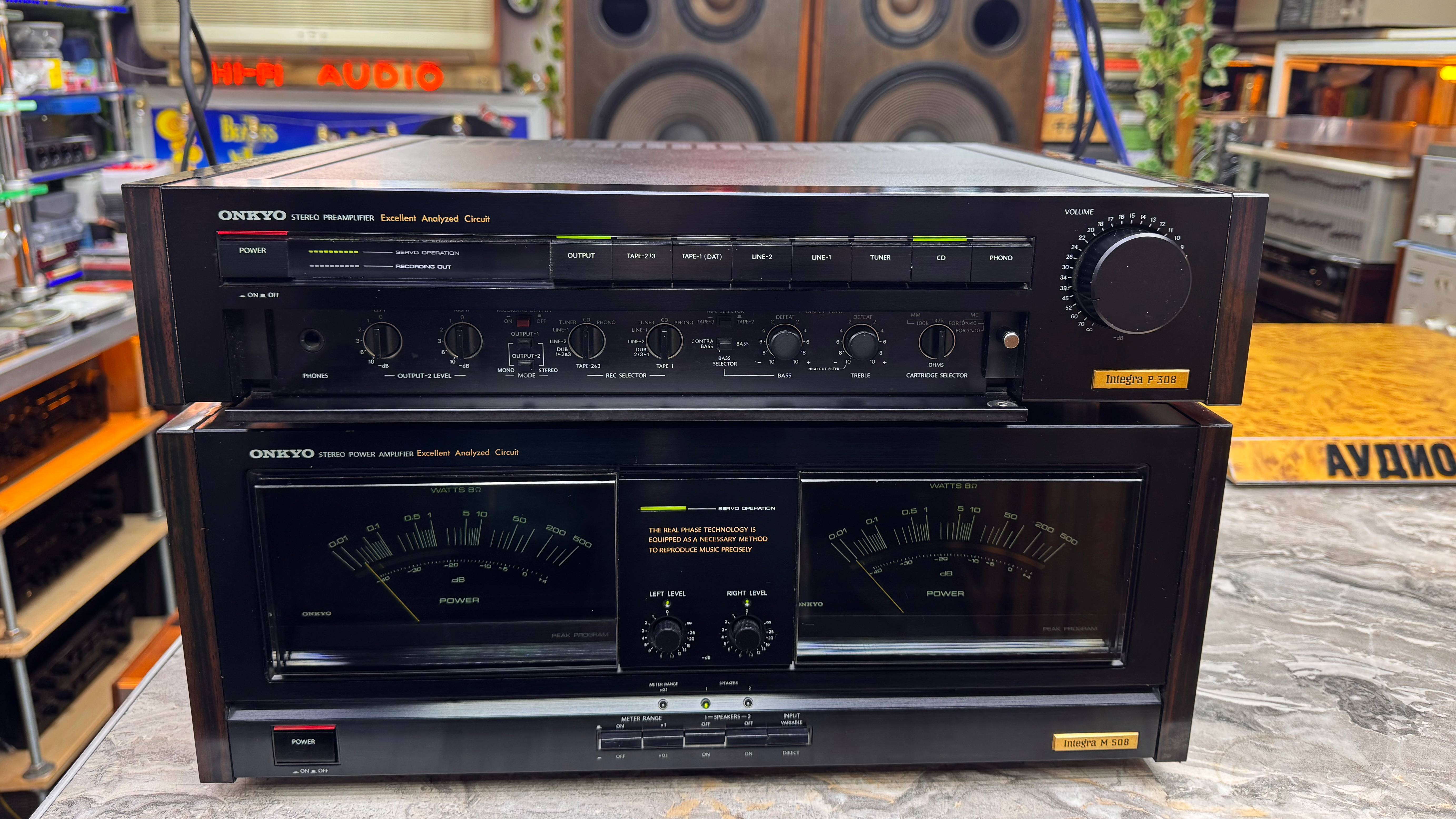 Усилитель Onkyo Integra P-308 и Onkyo Integra M-508 в продолжении....