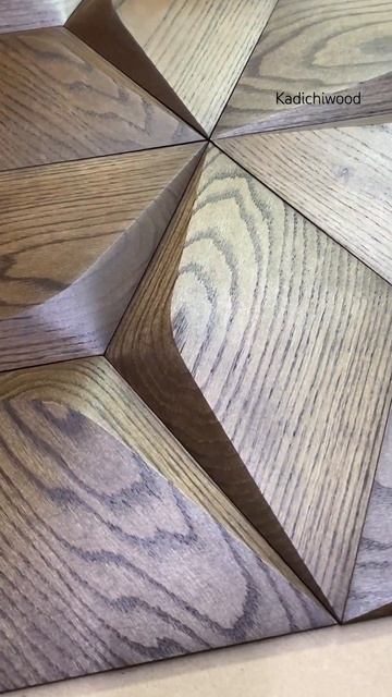 Плитка премиум 3D массив www.kadichiwood.ru #панели #3d #дизайнин? смотреть онлайн