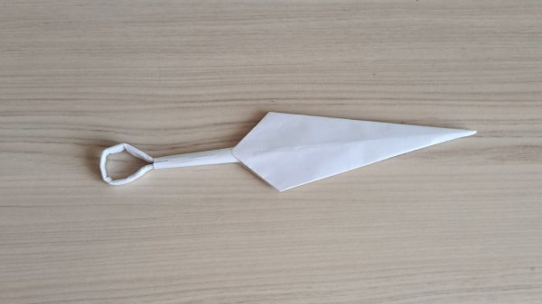 как сделать крутой нож кунай из бумаги А4