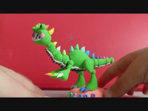 Леплю Дои девочку и показываю фигурки Поппи плэй тайм