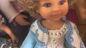 Сарафан и кофточка спицами для кукол Паола Рейна