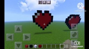 Как построить сердце в майнкрафт | 2 способа постройки сердца в майнкрафт