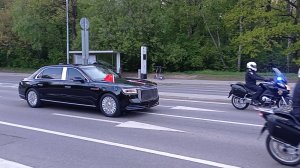 Кортеж Си Цзиньпина в Москве