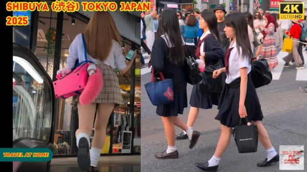 4K HDR Japan travel 2025 ｜ Walk in Shibuya (渋谷) Tokyo Japan ｜  Relaxing Natural City ambience