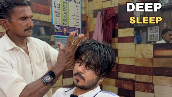 ASMR DEEP SLEEP MASSAGE BY PAKISTANI BARBER | CHACHA MULTANI