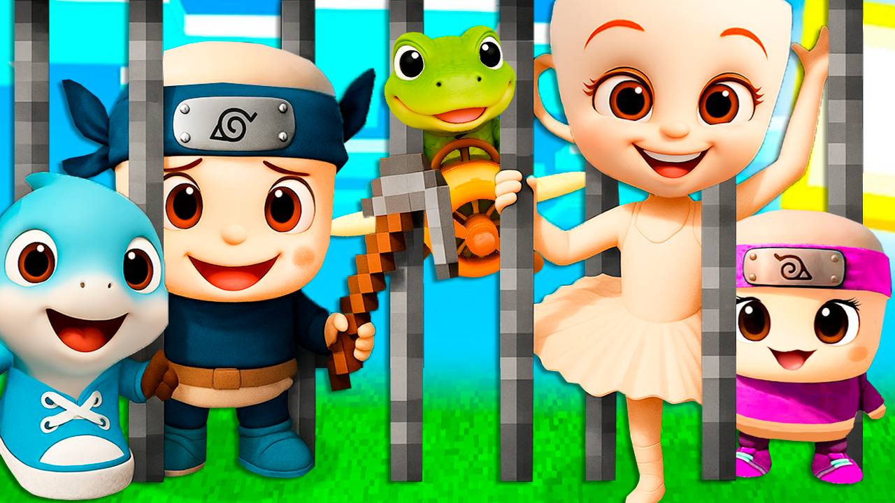 КАК СБЕЖАТЬ С ТЮРЬМЫ ИГРАЯ за ВСЕХ БЕЙБИ БРЕЙНРОТ ПЕРСОНАЖЕЙ МЕМ в МАЙНКРАФТ смотреть онлайн