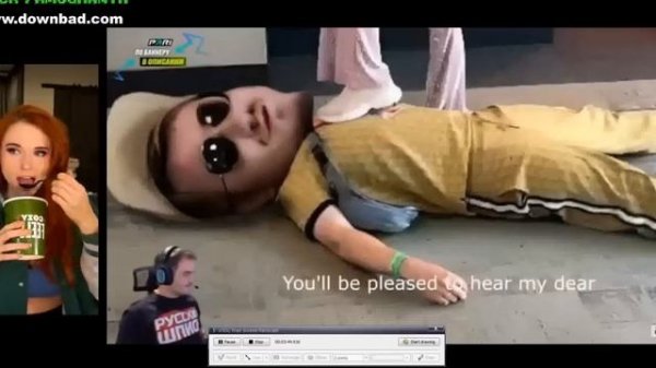 Amouranth смотрит песню Joe Peach(Maddyson) Amouranth react Joe Peach song