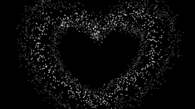 Футажи для видеомонтажа "Сердце на чёрном фоне" смотреть онлайн
