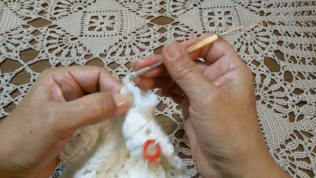 Джемпер с круглой кокеткой крючком.Часть 4.Рукава Jumper with round yoke crochet.Part 4.Sleeves смотреть онлайн