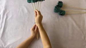 БУКЕТ ИЗ АТЛАСНЫХ РОЗ. Своими руками