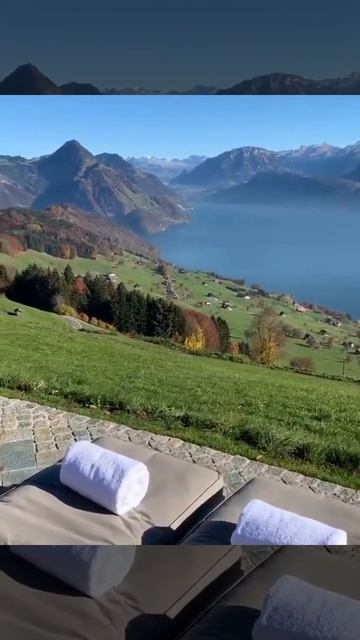 Гостиница Hotel Villa Honegg и озеро Люцерн, Швейцария смотреть онлайн