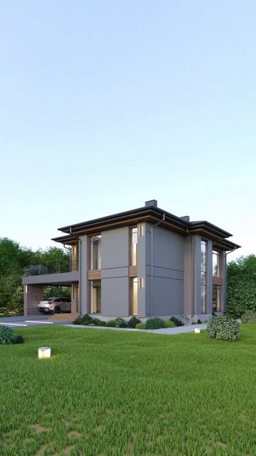 ПРОЕКТ ДВУХЭТАЖНОГО ДОМА СО ВТОРЫМ СВЕТОМ ПЛОЩАДЬЮ 360? смотреть онлайн