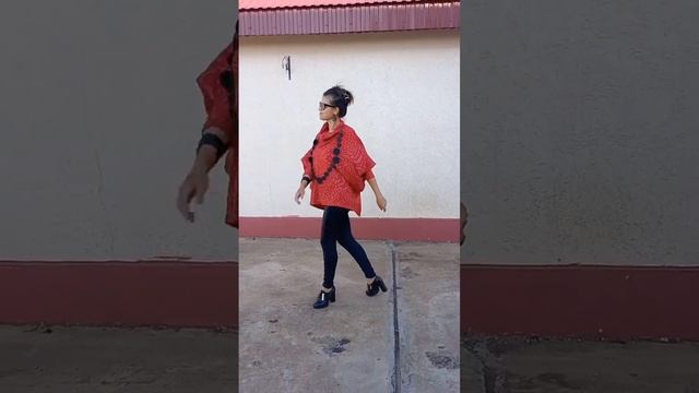 пуловер или туника-разлетайка, пошита из вязанного полотна по выкройке из бурды 12/2016, модель 121