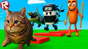 ПОБЕГ ОТ ПОПУЛЯРНЫХ МЕМОВ в ROBLOX (ИТАЛЬЯНСКИЕ МЕМЫ)