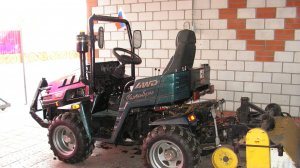 Фрезеровка огорода у друга.