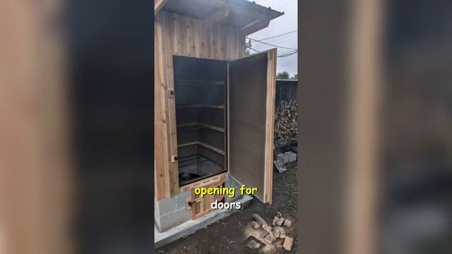 Строительство коптильни из дерева | Construction Of A Smokehouse
