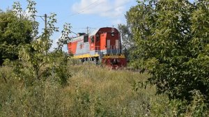 Тепловоз ТЭМ7А-0413 с приветливой бригадой