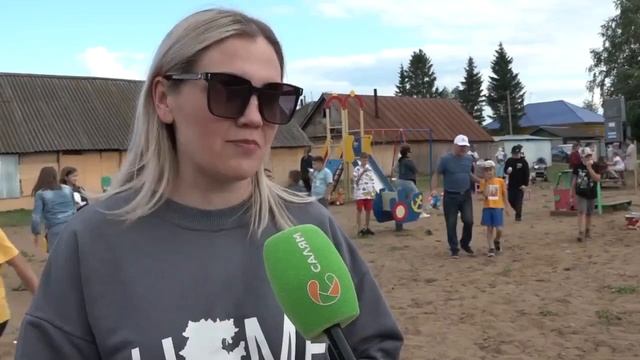 Открытие детской игровой площадки в с. Такарликово смотреть онлайн