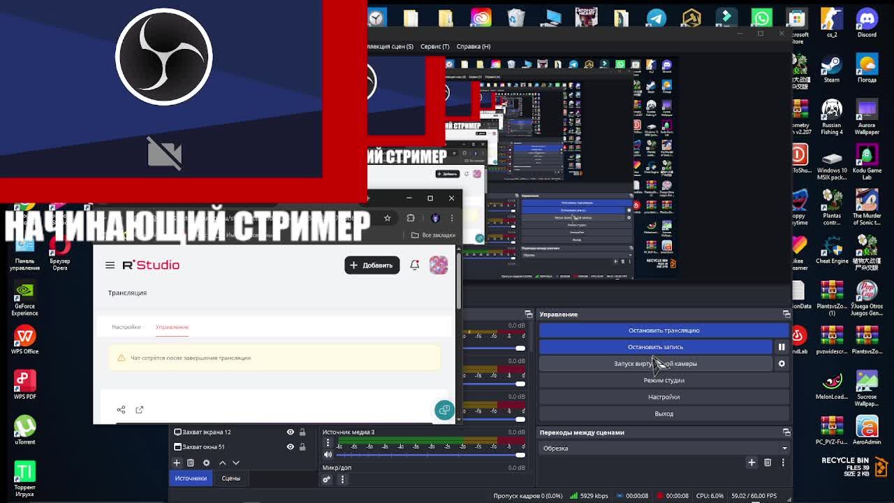 Стримим вместе с нинки (Начинающий стример) смотреть онлайн