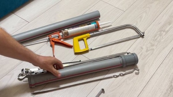 Как сделать тубус для шампуров из трубы ПВХ