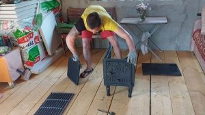 Печь пч-2 чугунная разборная. «распаковка «