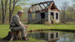 Ловим КАРАСЯ в забродке на ПОПЛАВОК