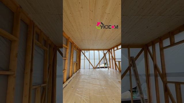 УюДом | Процесс строительства каркасника 6х4 м #смоленс смотреть онлайн