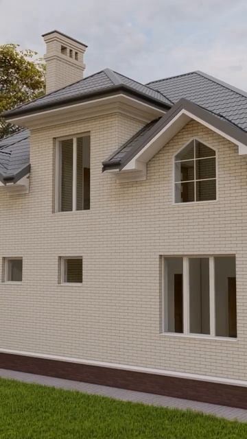 Проект дома с мансардой. смотреть онлайн