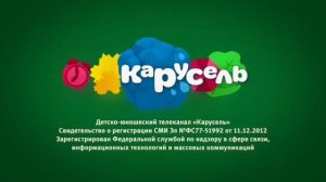 Свидетельство о регистрации (Карусель, сентябрь 2018) Заставка