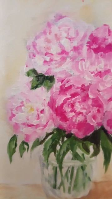 Пионы гуашью.#гуашь#пионы#рисунок#art#creative#подпишись#ри? смотреть онлайн