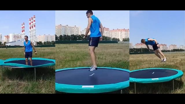 Детский  батут Perfetto Sport. в комплекте имеется защитная с