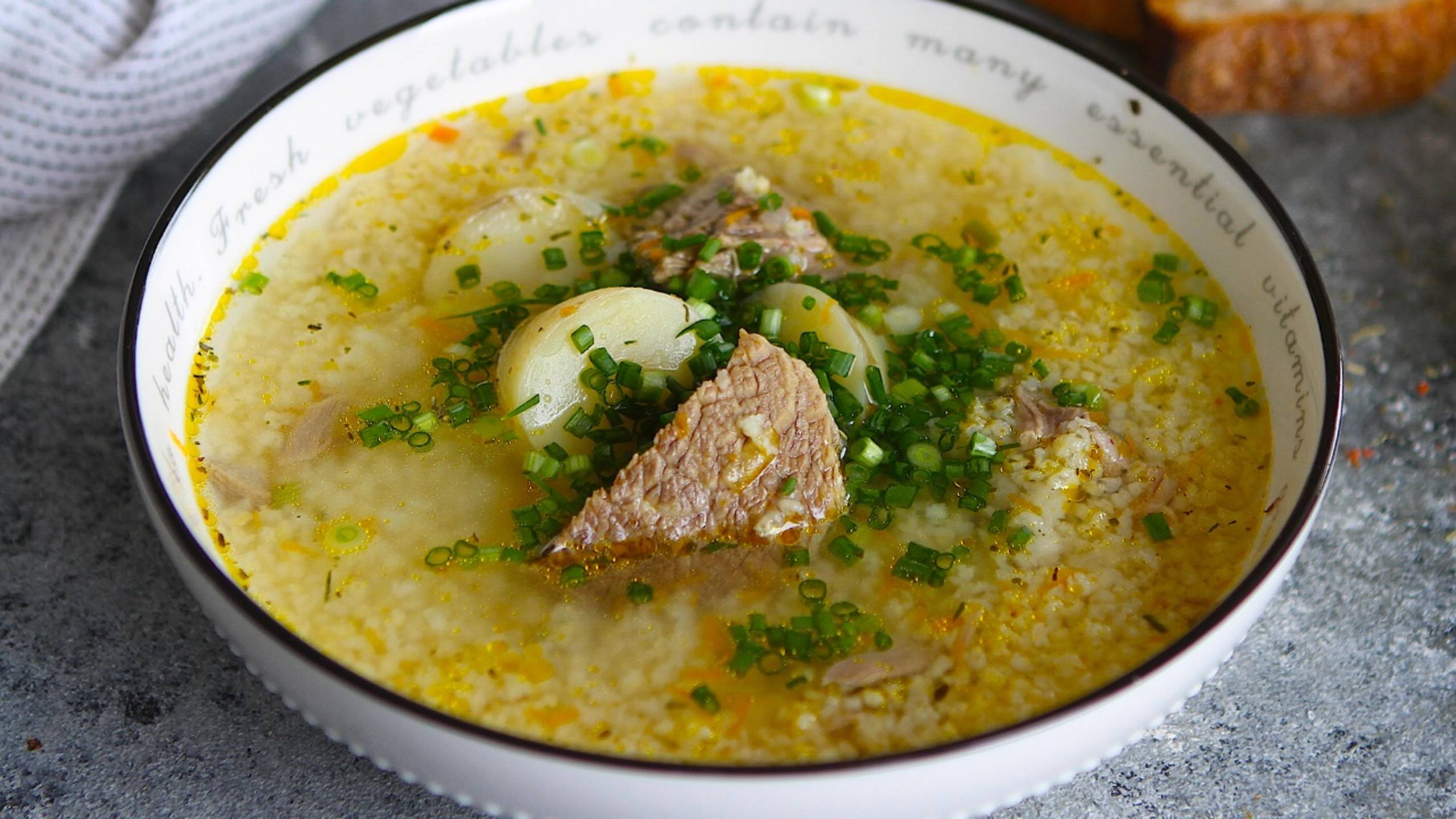 Царская похлебка с пшеном на мясном бульоне смотреть онлайн