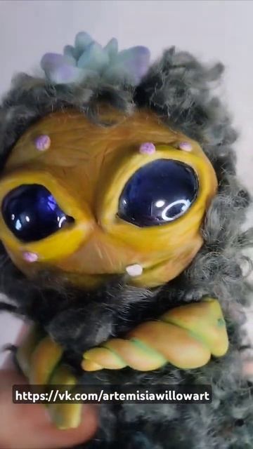 Кроха мандрагора #полимерная_глина #дух #polimerclay #монстр смотреть онлайн