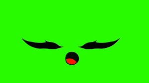 🍃футаж рта на зелёном фоне🍃