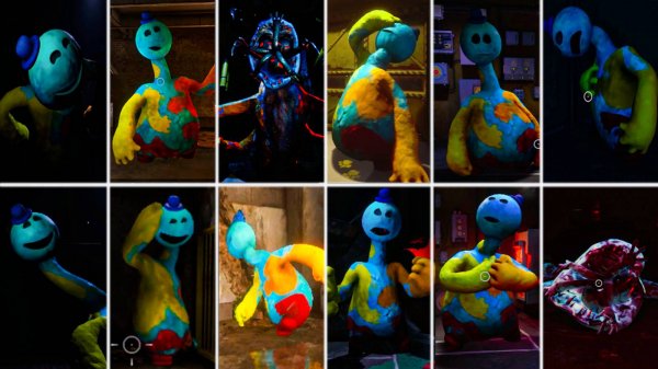 Poppy Playtime: Глава 4 - Доуи ТестоМальчик ВСЕ сцены (Витрина)