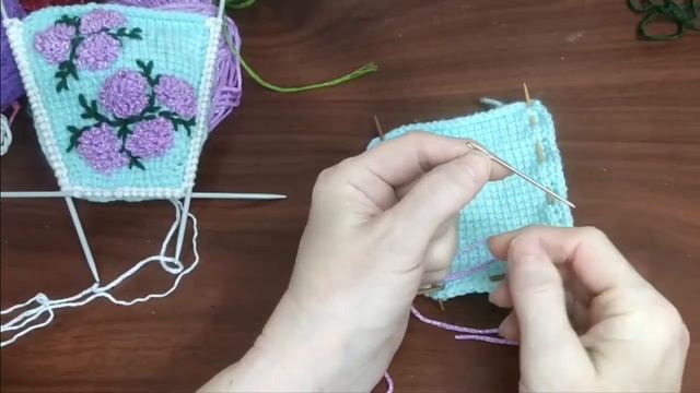 knitting_socks #вязальныйvlog мой французский узелок на следках вышивка РАБОЧИЕ МОМЕНТЫ смотреть онлайн