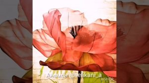 Большие цветы "Анемон из ткани"