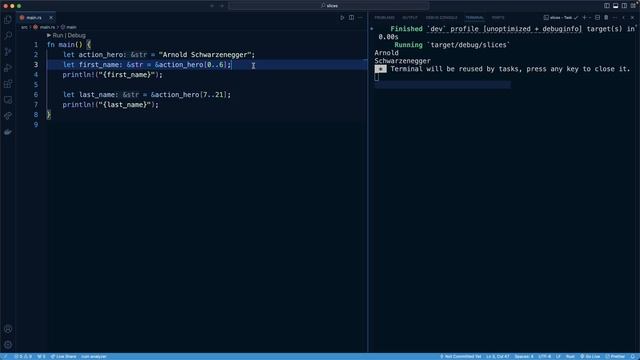 8.003. String Slices and String Literals смотреть онлайн