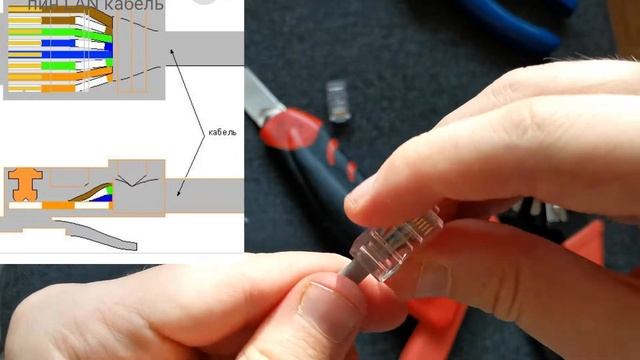 Как обжать интернет кабель смотреть онлайн