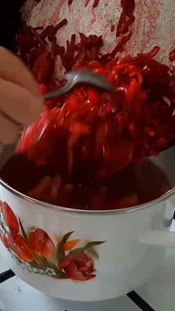 Борщ старорусский (черный) рецепт моей свекрови #еда #р смотреть онлайн