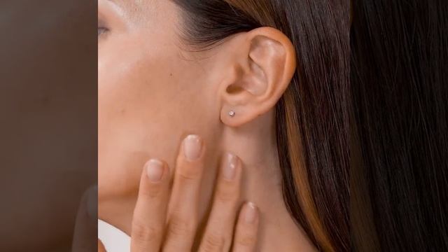 Серьги одиночные из белого золота с фианитом на женщи? смотреть онлайн