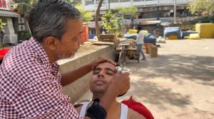 Массаж головы от парикмахера Уориса для облегчения мигрени ｜ Индия