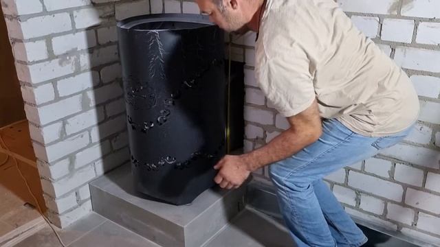 Установка печи Ферингер. Размеры проема. смотреть онлайн